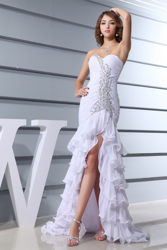 Sweetheart Beading Sleeveless Brush Sweep Train Wedding Dresses 2030474