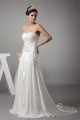 Sweetheart Chiffon Silk like Satin A-Line Best Wedding Dresses 2030477