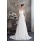 Sweetheart Chiffon Silk like Satin Fine Netting Wedding Dresses 2030478