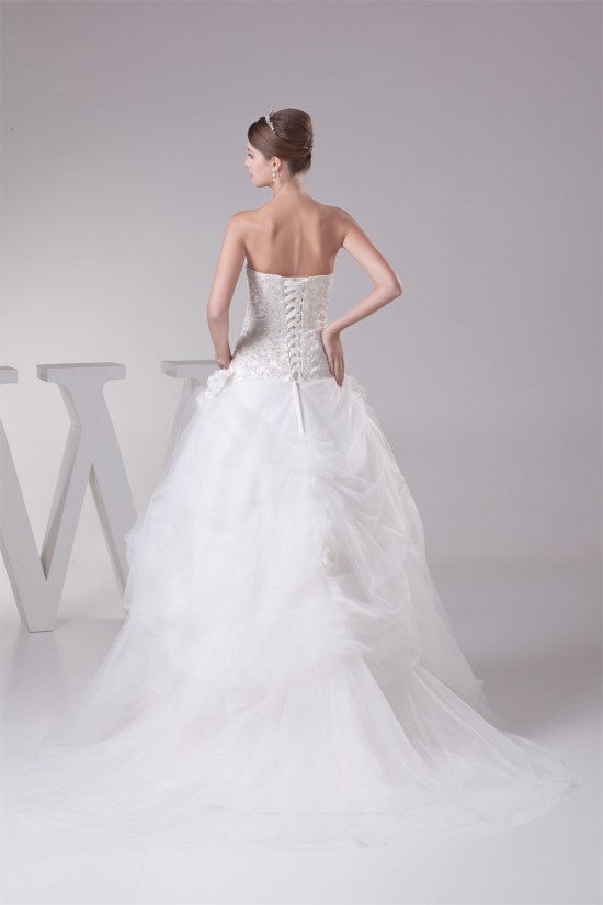 Sweetheart Princess Satin Fine Netting Lace Sleeveless New Arrival Wedding Dresses 2030482 Sweetheart Princess Satin Fine Netting Lace Sleeveless New Arrival Wedding Dresses 2030482