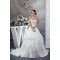 Sweetheart Satin Organza Lace A-Line Sleeveless Best Wedding Dresses 2030485