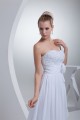 Sweetheart Sleeveless Chiffon Silk like Satin Sweet Lace Wedding Dresses 2030488