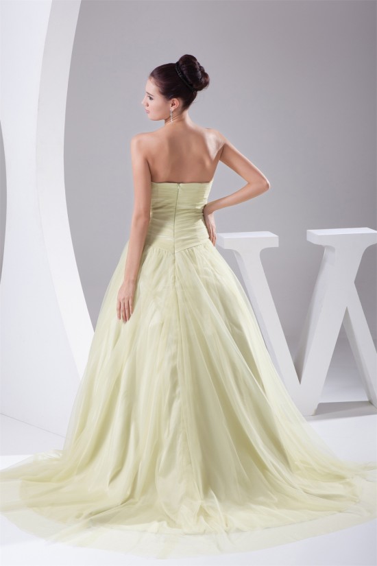 Sweetheart Sleeveless Silk like Satin Fine Netting Wedding Dresses 2030491 Sweetheart Sleeveless Silk like Satin Fine Netting Wedding Dresses 2030491