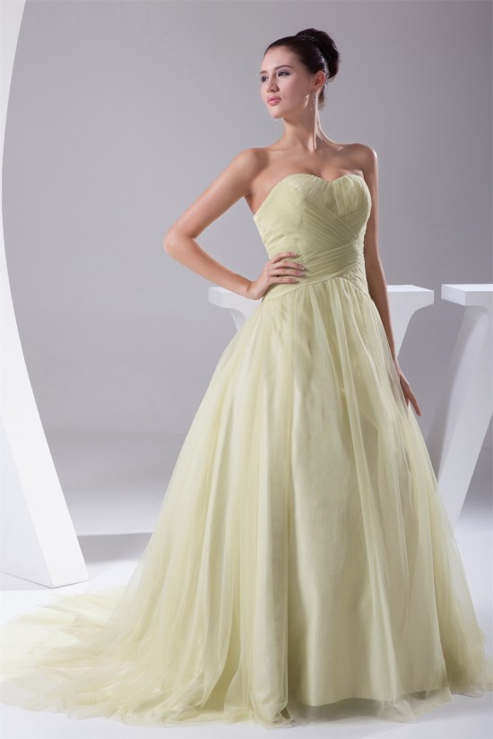 Sweetheart Sleeveless Silk like Satin Fine Netting Wedding Dresses 2030491 Sweetheart Sleeveless Silk like Satin Fine Netting Wedding Dresses 2030491
