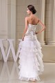 Sweetheart Sleeveless Taffeta Pleated Organza Little White Dresses 2030492 Sweetheart Sleeveless Taffeta Pleated Organza Little White Dresses 2030492