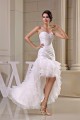 Sweetheart Sleeveless Taffeta Pleated Organza Little White Dresses 2030492 Sweetheart Sleeveless Taffeta Pleated Organza Little White Dresses 2030492