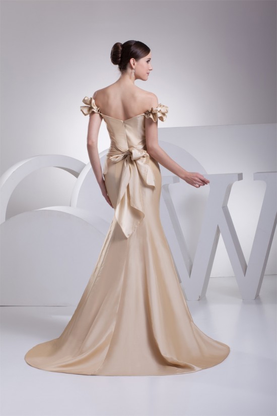 Taffeta Mermaid/Trumpet Off-the-Shoulder Most Beautiful Wedding Dresses 2030494 Taffeta Mermaid/Trumpet Off-the-Shoulder Most Beautiful Wedding Dresses 2030494