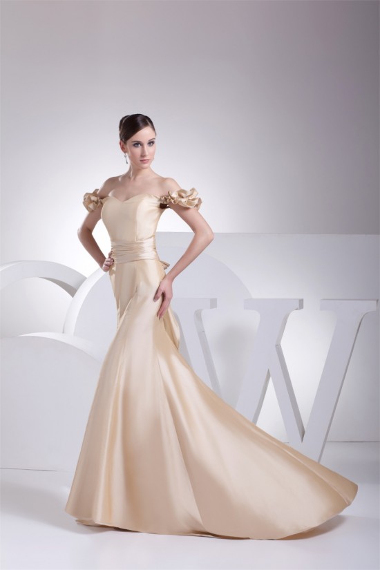 Taffeta Mermaid/Trumpet Off-the-Shoulder Most Beautiful Wedding Dresses 2030494 Taffeta Mermaid/Trumpet Off-the-Shoulder Most Beautiful Wedding Dresses 2030494