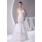 Trumpet/Mermaid Taffeta Ruffled Netting Halter Sleeveless Wedding Dresses 2030497