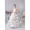 Sleeveless A-Line Satin Strapless Lace New Arrival Wedding Dresses 2030504