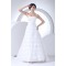 Sleeveless Square Satin Lace Organza Wedding Dresses 2030506