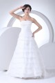 Sleeveless Square Satin Lace Organza Wedding Dresses 2030506 Sleeveless Square Satin Lace Organza Wedding Dresses 2030506