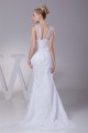 Mermaid/Trumpet V-Neck Sleeveless Satin Lace Best Wedding Dresses 2030510 Mermaid/Trumpet V-Neck Sleeveless Satin Lace Best Wedding Dresses 2030510