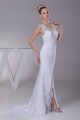 Mermaid/Trumpet V-Neck Sleeveless Satin Lace Best Wedding Dresses 2030510 Mermaid/Trumpet V-Neck Sleeveless Satin Lace Best Wedding Dresses 2030510