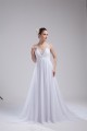 A-Line V-Neck Sleeveless Chiffon Beaded Most Beautiful Wedding Dresses 2030513 A-Line V-Neck Sleeveless Chiffon Beaded Most Beautiful Wedding Dresses 2030513