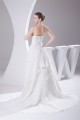 Wholesale A-Line V-Neck Chiffon Satin Sleeveless Best Wedding Dresses 2030514