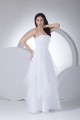 Wonderful A-Line Strapless Satin Organza Sleeveless Wedding Dresses 2030516