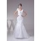 Wonderful Lace Organza Taffeta Mermaid/Trumpet Lace V-Neck Wedding Dresses 2030519