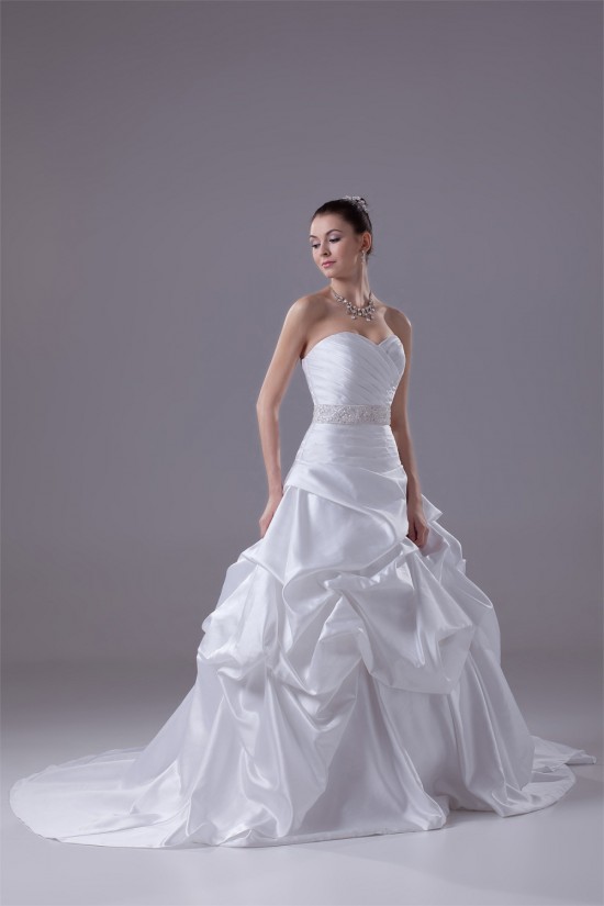 Wonderful Satin Sleeveless A-Line Sweetheart Wedding Dresses 2030521 Wonderful Satin Sleeveless A-Line Sweetheart Wedding Dresses 2030521