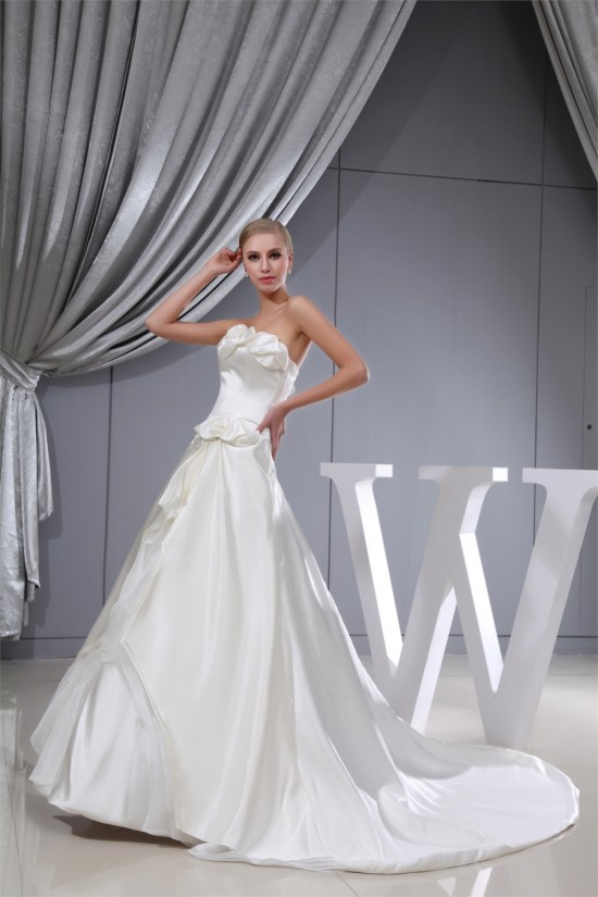 Wonderful Sweetheart Satin A-Line Sleeveless Wedding Dresses 2030526 Wonderful Sweetheart Satin A-Line Sleeveless Wedding Dresses 2030526