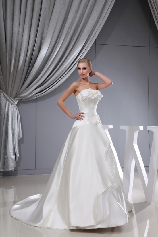 Wonderful Sweetheart Satin A-Line Sleeveless Wedding Dresses 2030526 Wonderful Sweetheart Satin A-Line Sleeveless Wedding Dresses 2030526