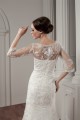 3/4 Length Sleeve Satin Portrait A-Line Most Beautiful Beaded Lace Wedding Dresses 2030527 3/4 Length Sleeve Satin Portrait A-Line Most Beautiful Beaded Lace Wedding Dresses 2030527