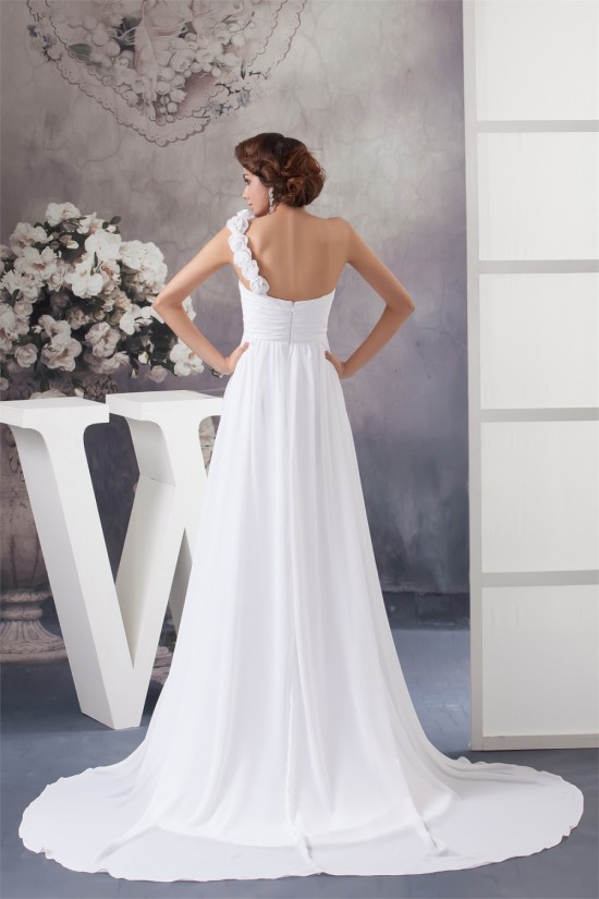 A-Line Chiffon One-Shoulder Most Beautiful Wedding Dresses Maternity Wedding Dresses 2030528 A-Line Chiffon One-Shoulder Most Beautiful Wedding Dresses Maternity Wedding Dresses 2030528