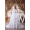 A-Line One-Shoulder Satin Sleeveless Lace Wedding Dresses 2030533