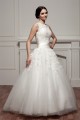 A-Line Satin Fine Netting Sleeveless Portrait Lace Wedding Dresses 2030535 A-Line Satin Fine Netting Sleeveless Portrait Lace Wedding Dresses 2030535