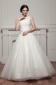 A-Line Satin Fine Netting Sleeveless Portrait Lace Wedding Dresses 2030535 A-Line Satin Fine Netting Sleeveless Portrait Lace Wedding Dresses 2030535