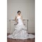 A-Line Satin Taffeta Strapless Sleeveless Chapel Train Wedding Dresses 2030538