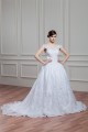 A-Line Sleeveless Off-the-Shoulder Satin Organza Lace Wedding Dresses 2030540 A-Line Sleeveless Off-the-Shoulder Satin Organza Lace Wedding Dresses 2030540