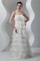 A-Line Sleeveless Satin Lace Organza Strapless Embellished Wedding Dresses 2030543 A-Line Sleeveless Satin Lace Organza Strapless Embellished Wedding Dresses 2030543