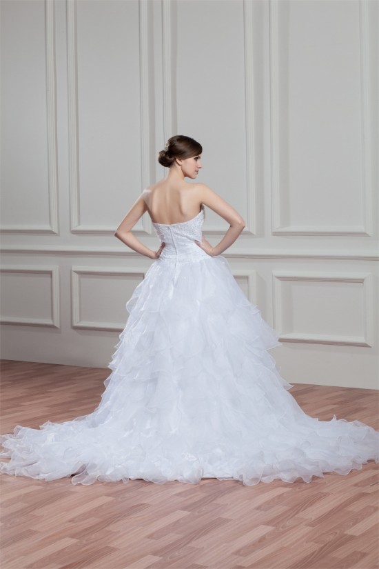 A-Line Sleeveless Satin Organza Soft Sweetheart Beaded Wedding Dresses 2030544 A-Line Sleeveless Satin Organza Soft Sweetheart Beaded Wedding Dresses 2030544