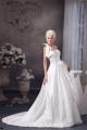 A-Line Sleeveless Satin Taffeta One-Shoulder Lace Wedding Dresses 2030545 A-Line Sleeveless Satin Taffeta One-Shoulder Lace Wedding Dresses 2030545
