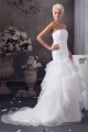 A-Line Sleeveless Strapless Beaded Wedding Dresses 2030551
