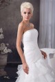 A-Line Sleeveless Strapless Beaded Wedding Dresses 2030551