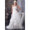 A-Line Sleeveless Strapless Beaded Wedding Dresses 2030551