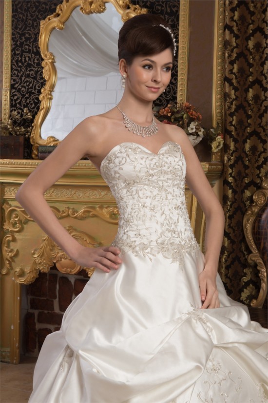 Ball Gown Sleeveless Sweetheart Satin New Arrival Wedding Dresses 2030553 Ball Gown Sleeveless Sweetheart Satin New Arrival Wedding Dresses 2030553
