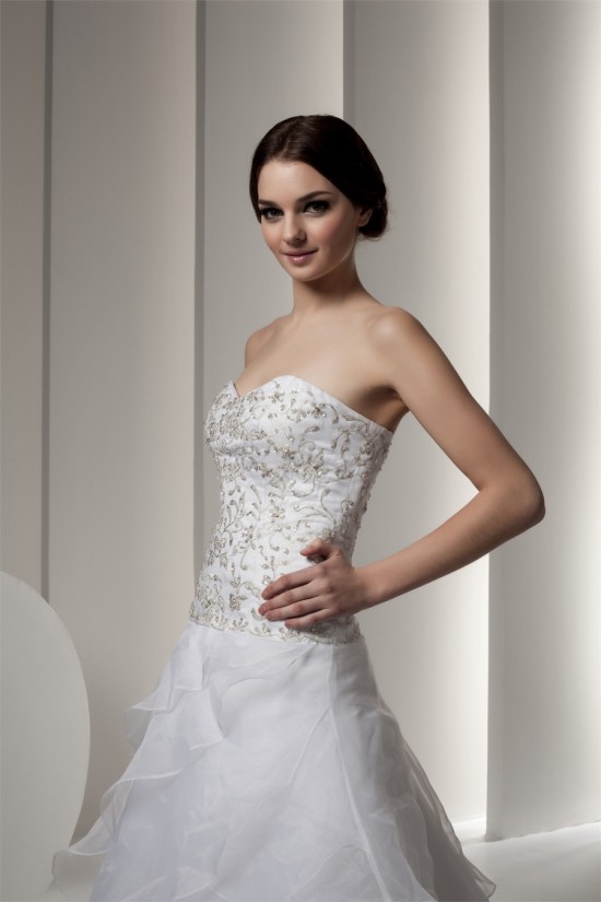 A-Line Sleeveless Sweetheart Satin New Arrival Wedding Dresses 2030554 A-Line Sleeveless Sweetheart Satin New Arrival Wedding Dresses 2030554