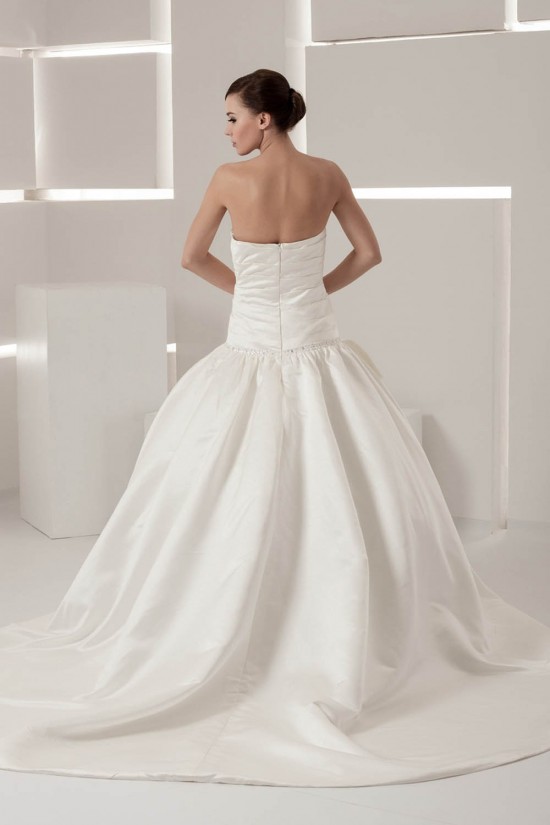 A-Line Sleeveless Sweetheart Satin Taffeta Beaded Wedding Dresses 2030555 A-Line Sleeveless Sweetheart Satin Taffeta Beaded Wedding Dresses 2030555