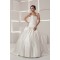 A-Line Sleeveless Sweetheart Satin Taffeta Beaded Wedding Dresses 2030555
