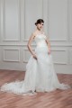 A-Line Spaghetti Straps Sleeveless Satin Organza Wedding Dresses 2030557