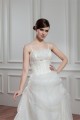 A-Line Spaghetti Straps Sleeveless Satin Organza Wedding Dresses 2030557