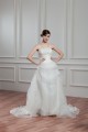 A-Line Spaghetti Straps Sleeveless Satin Organza Wedding Dresses 2030557