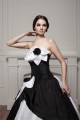 A-Line Strapless Brush Sweep Train Handmade Flowers Wedding Dresses 2030558 A-Line Strapless Brush Sweep Train Handmade Flowers Wedding Dresses 2030558