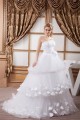 A-Line Strapless Satin Fine Netting Sleeveless Most Beautiful Wedding Dresses 2030559 A-Line Strapless Satin Fine Netting Sleeveless Most Beautiful Wedding Dresses 2030559
