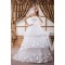 A-Line Strapless Satin Fine Netting Sleeveless Most Beautiful Wedding Dresses 2030559