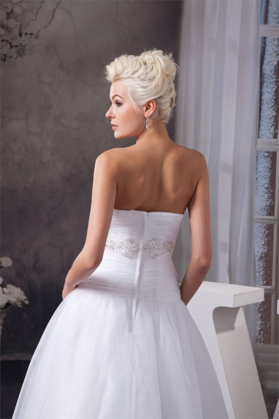 A-Line Sweetheart Satin Organza Sleeveless Beaded Floor Length Wedding Dresses 2030561 A-Line Sweetheart Satin Organza Sleeveless Beaded Floor Length Wedding Dresses 2030561