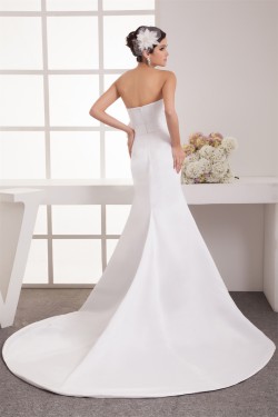 A-Line Taffeta Sleeveless Soft Sweetheart Wedding Dresses 2030566